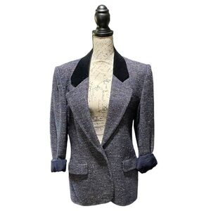 Halston III Vintage Tweed Blazer Size 6